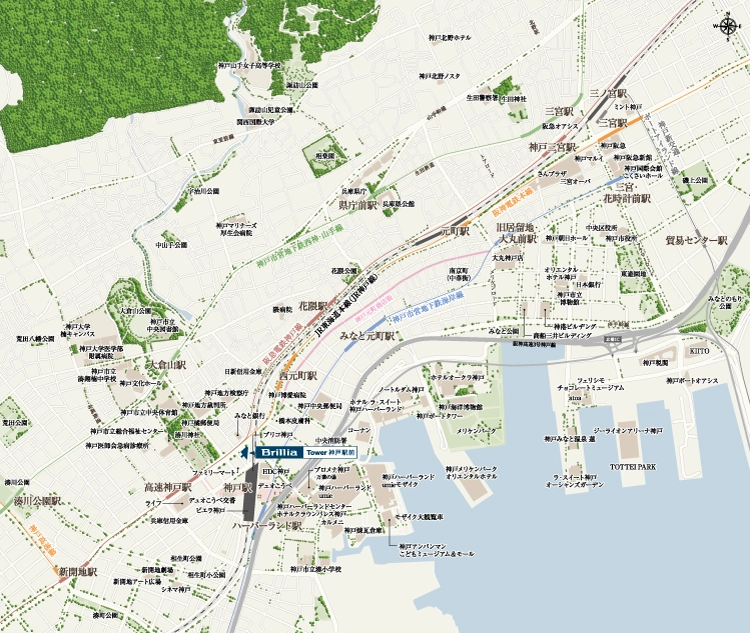 現地案内図（広域）