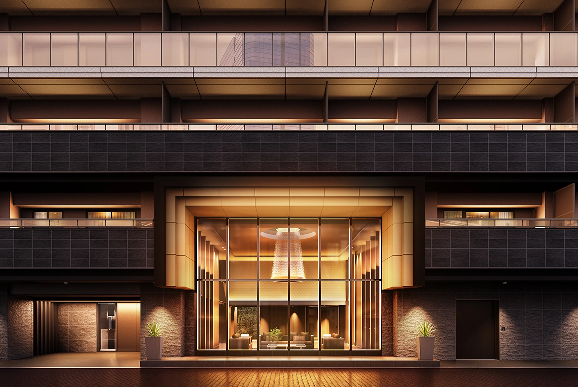 エントランスアプローチ完成予想CG