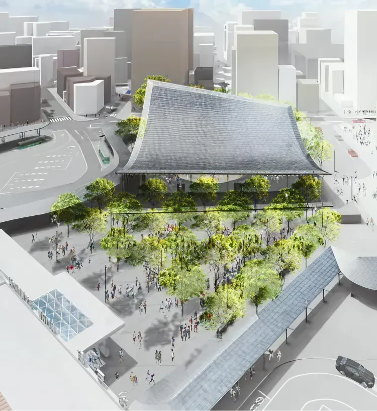 広場空間の整備（image CG：神戸市提供）※2