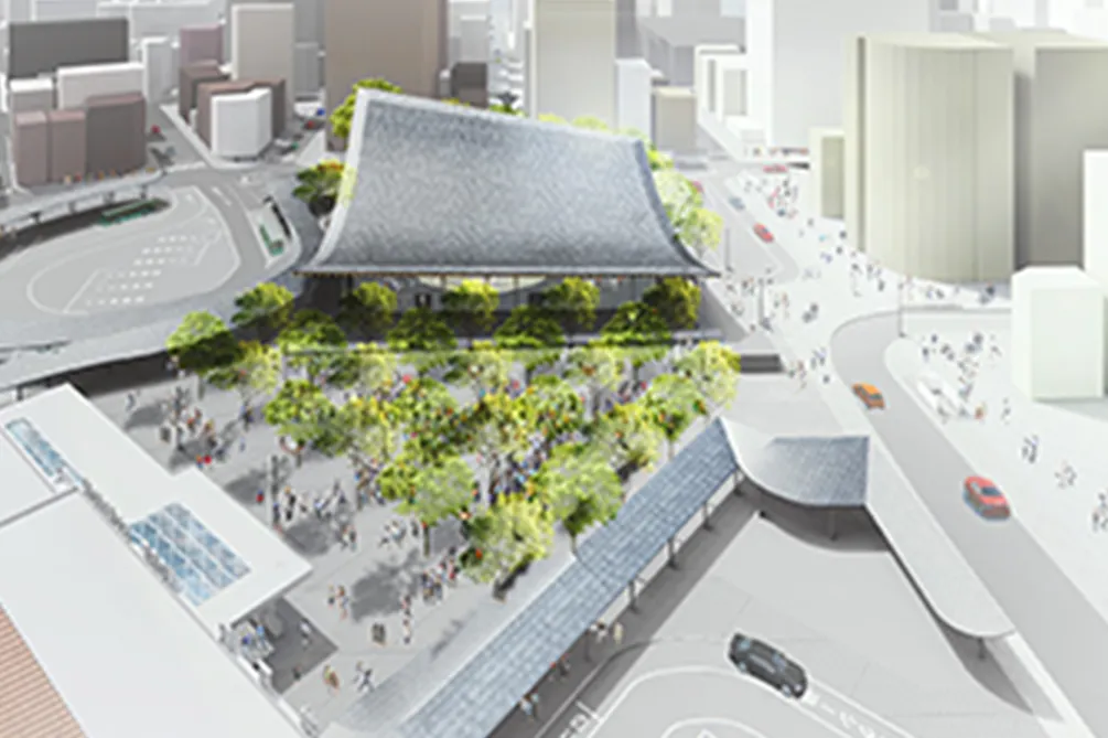 広場空間の整備（image CG：神戸市提供）※4